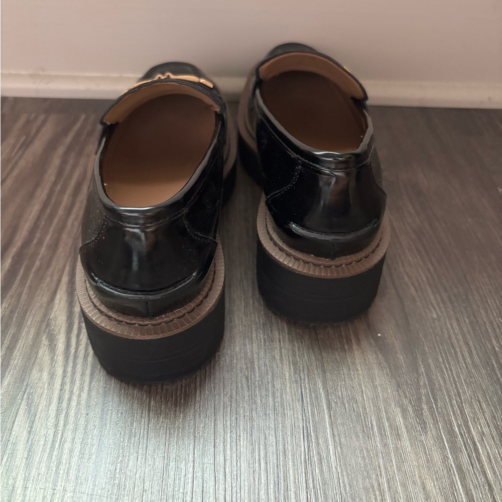 Sam Edelman Glossy Black Loafers